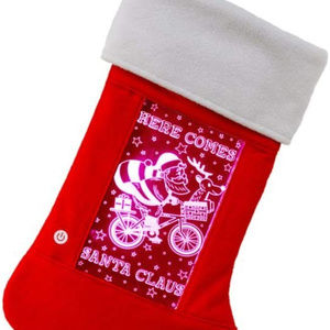 Large Lighted Holiday Stocking